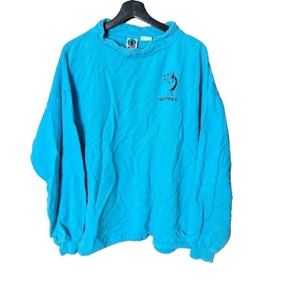 VTG 80s WEK The World Pullover USA Large - Picture 1 of 5